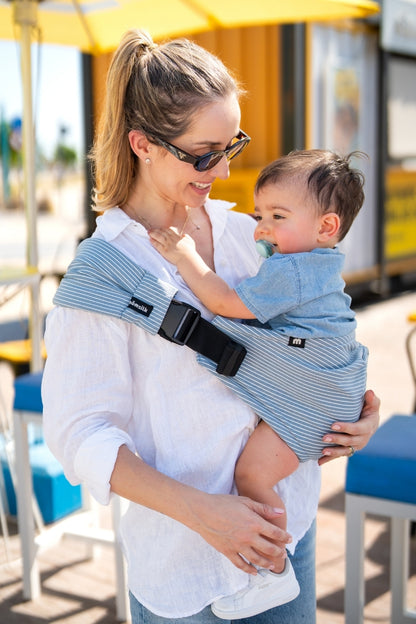 Toddler Carrier - MomSwing -  Azure lines